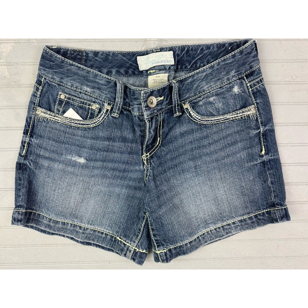 Maurices Dark Wash Denim Jean Shorts